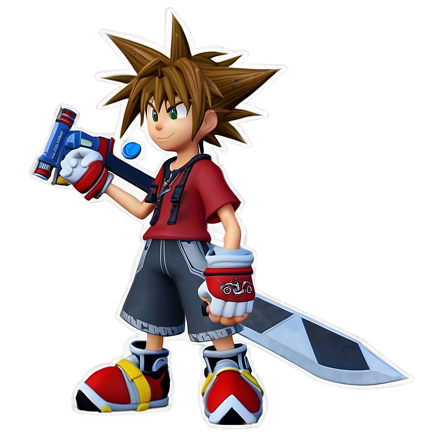 Sora In Battle Mode Png Vsx35 PNG