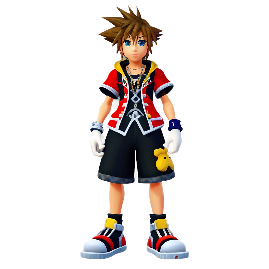 Sora's Kingdom Hearts Outfit Png 06252024 PNG