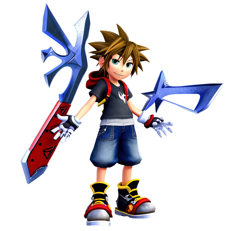 Sora Wielding Keyblades Png 57 PNG