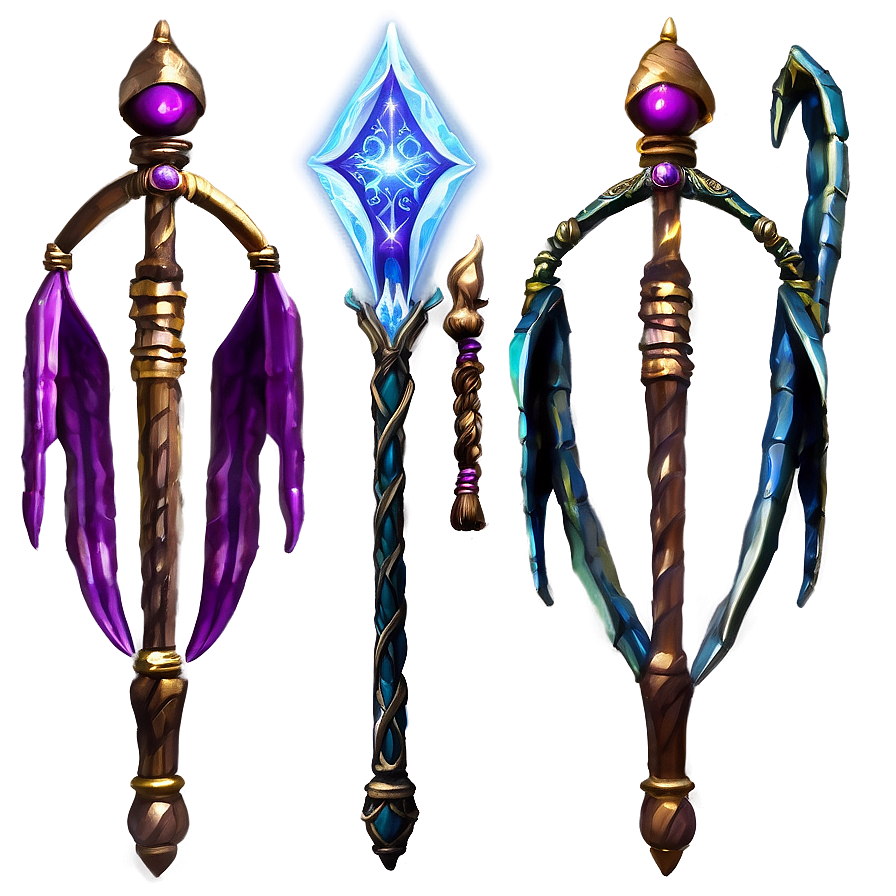 Sorcerer Magic Staff Png Mav87 PNG