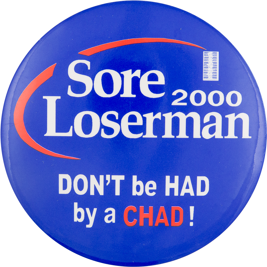 Sore Loserman Chad Button2000 PNG