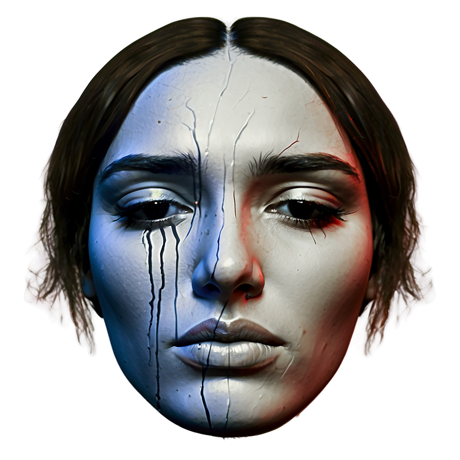 Sorrow Face Design Png Lmv68 PNG