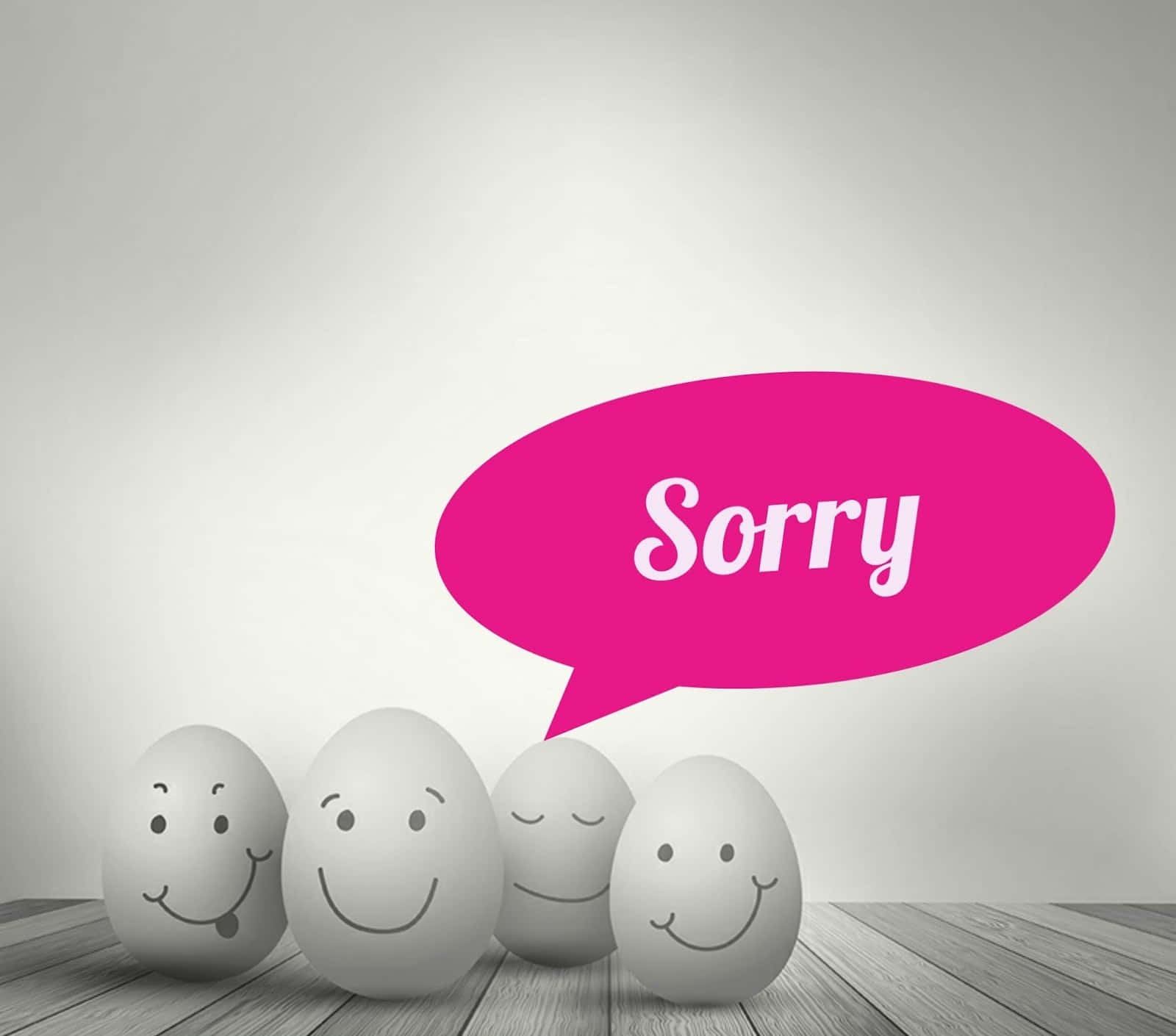 Sorry Apology Funny Eggs Picture