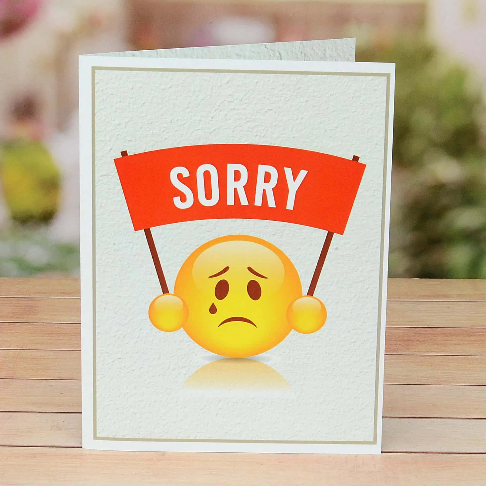 Förlåtelsekortgnällande Emoji-bild