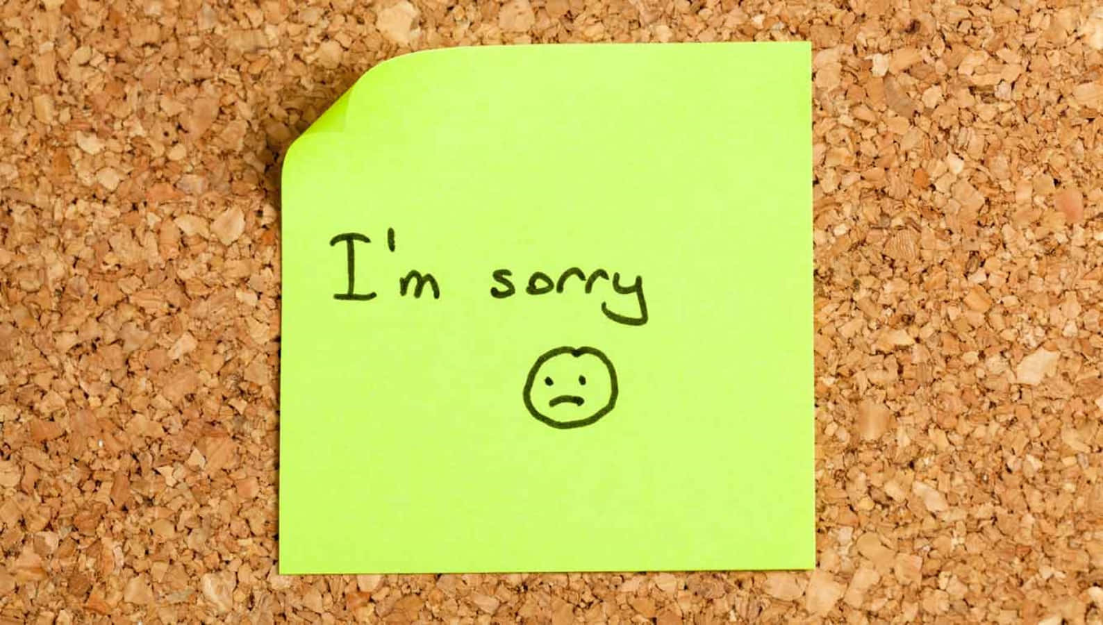 Sorry Note Sad Face Drawing Picture