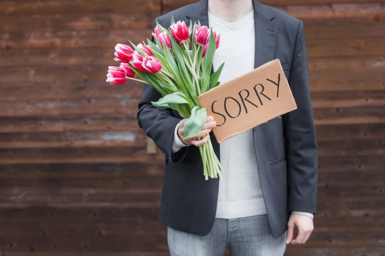 Sorry Tulip Flowers Boyfriend Picture