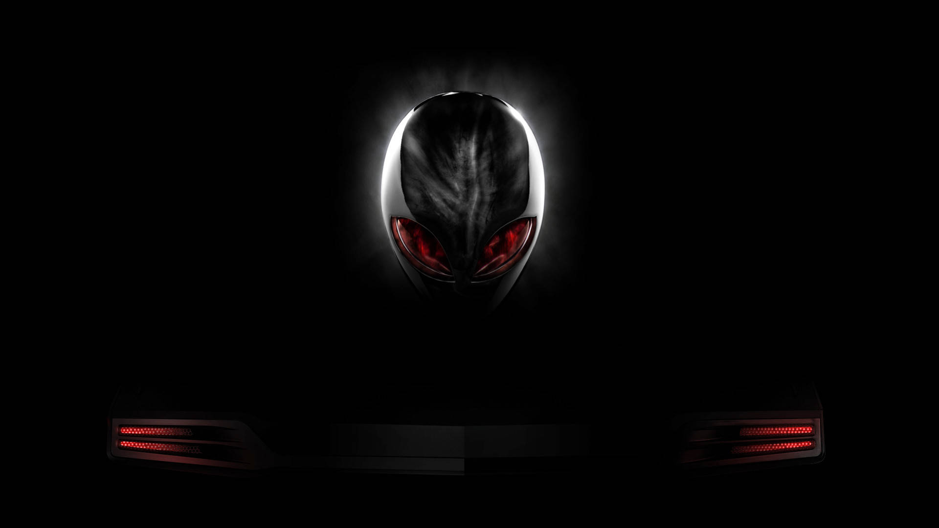 Sort Alienware-logo Wallpaper