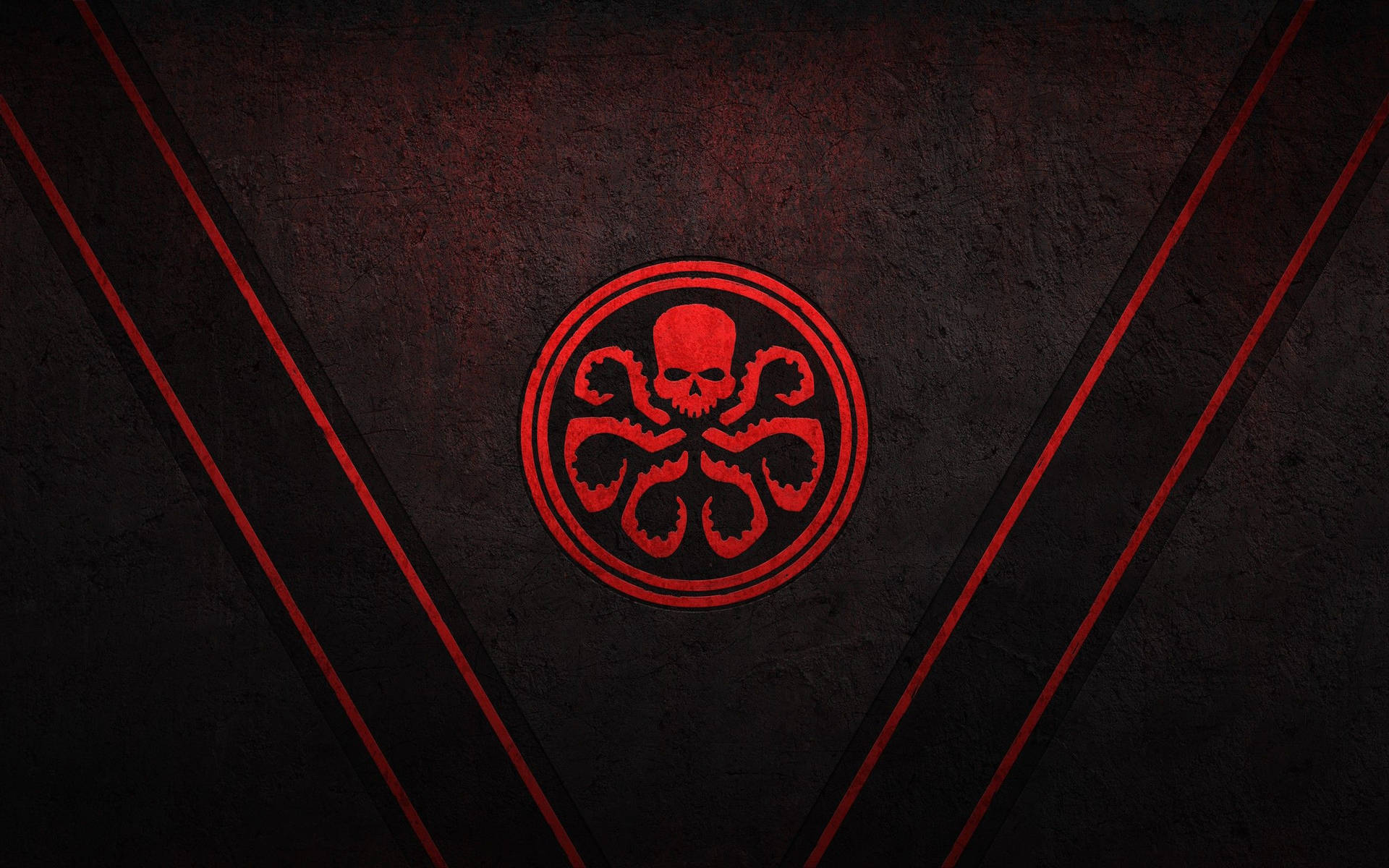 Sort Og Rød Hydra Logo Wallpaper