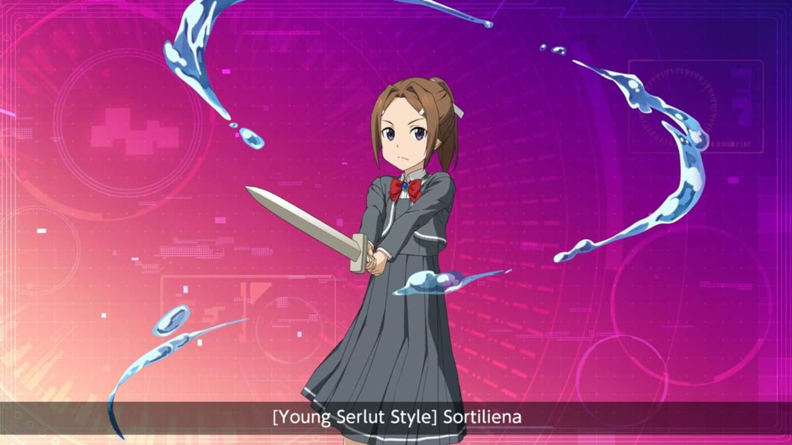 Sortiliena Serlut, emerging as an elegant swordswoman Wallpaper