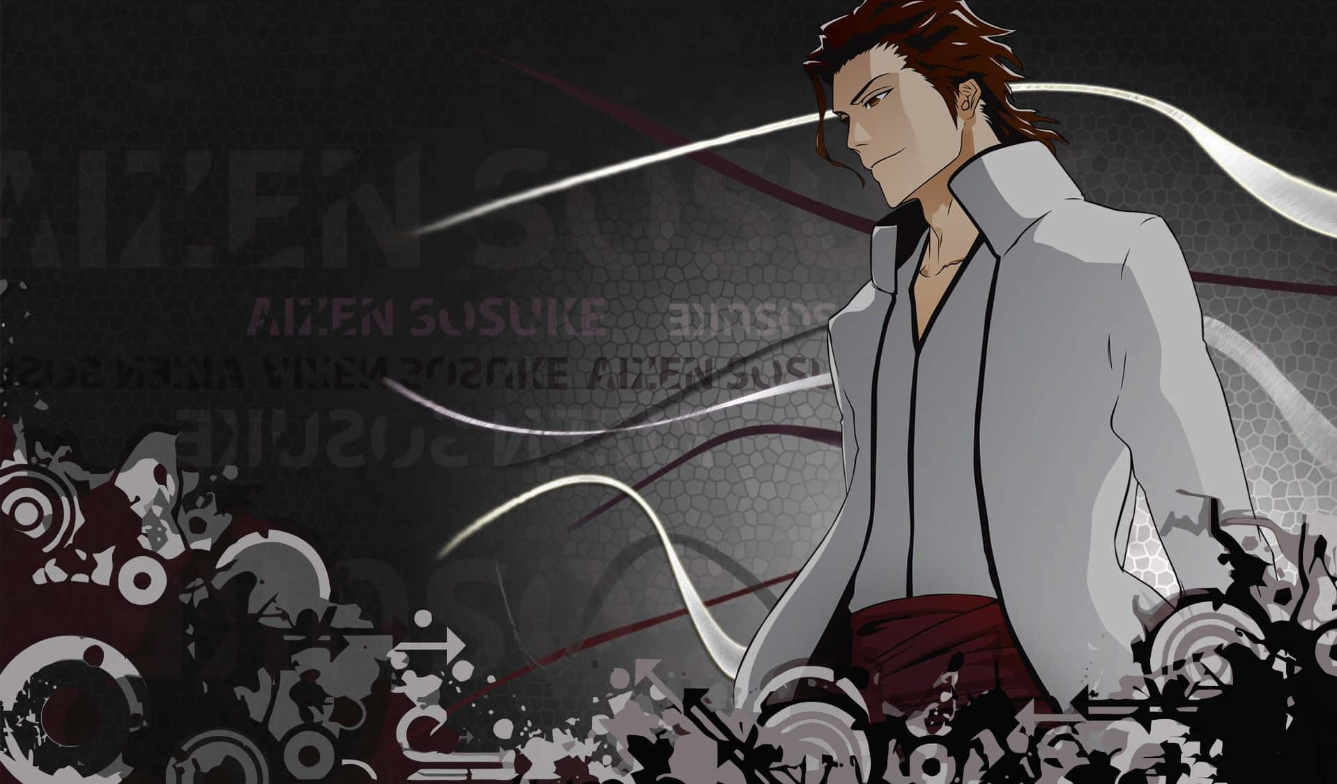 Sōsuke Aizen, the antagonist of the anime "Bleach" Wallpaper