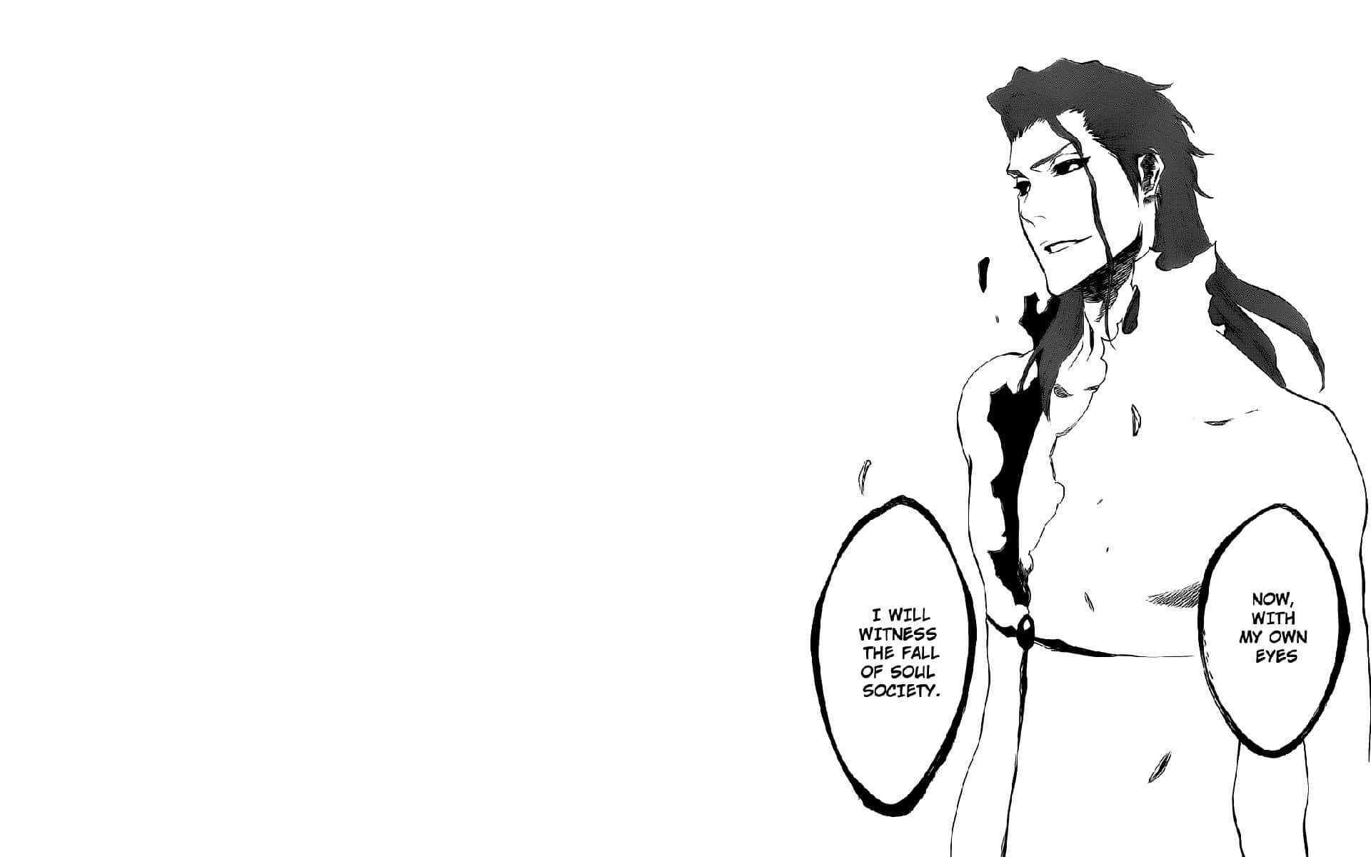 Sosuke Aizen stands ready to take on the world Wallpaper