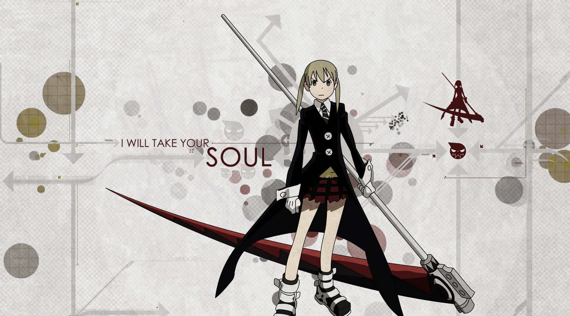 Souleater Anime Zitat Hintergrund