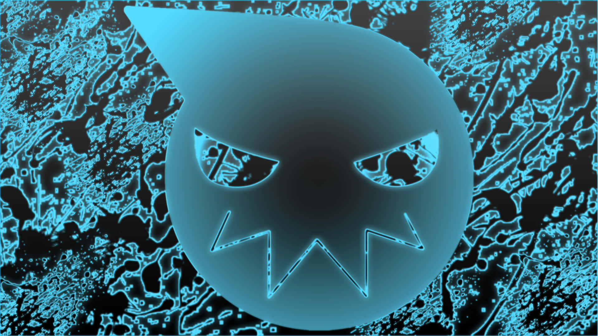 Sfondocon Il Logo Blu Di Soul Eater