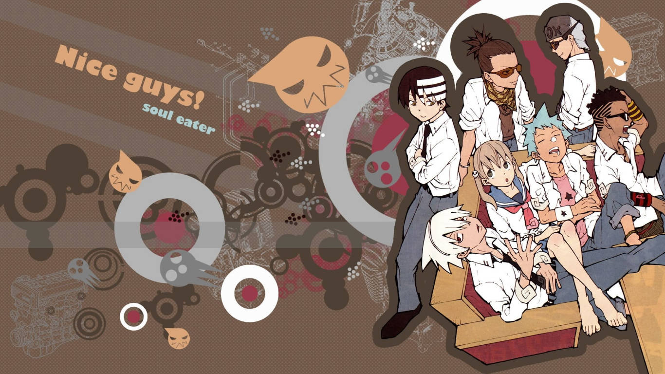 Soul Eater Characters On The Sofa Wallpaper