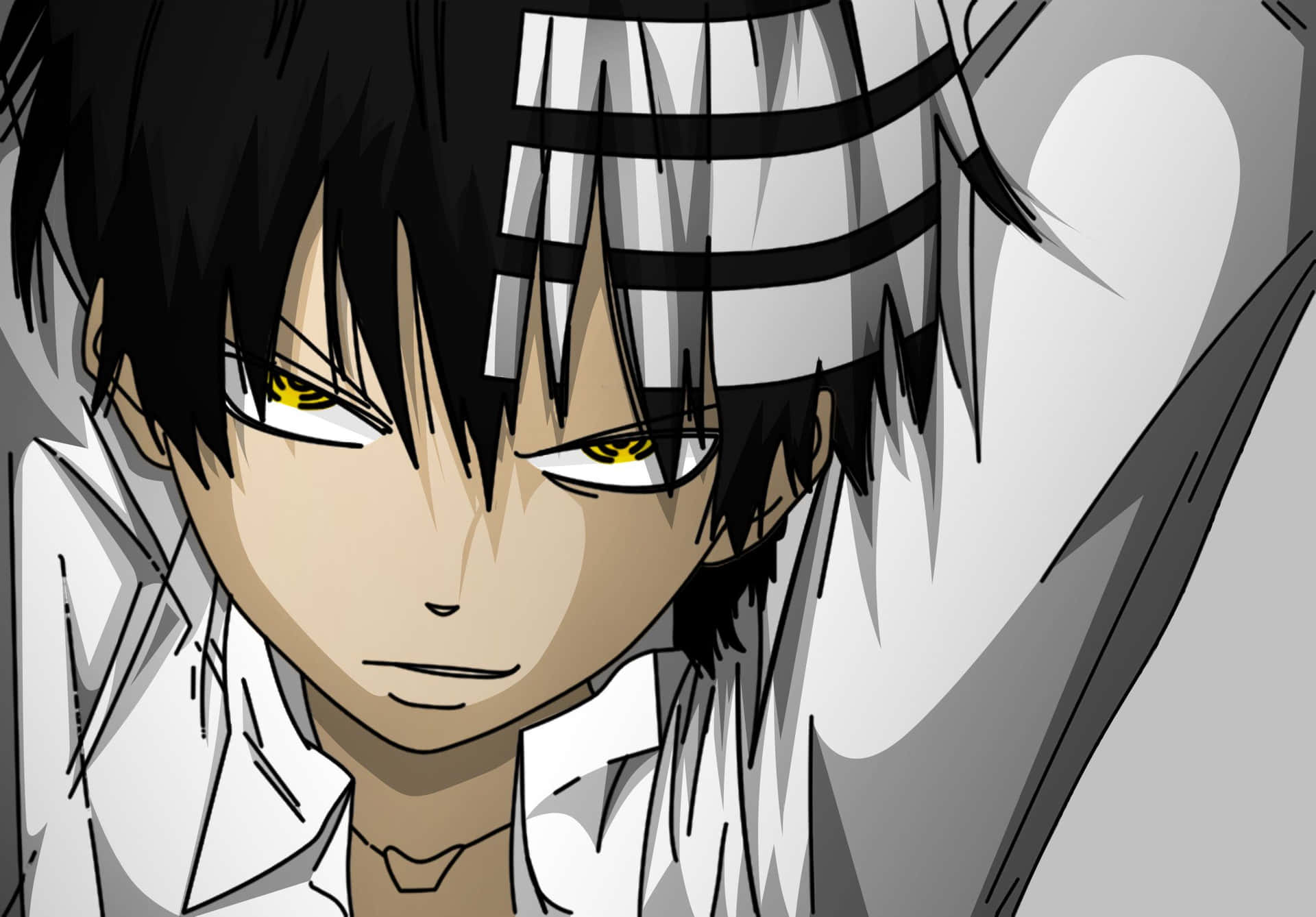 Soul Eater - Death The Kid In Action Wallpaper