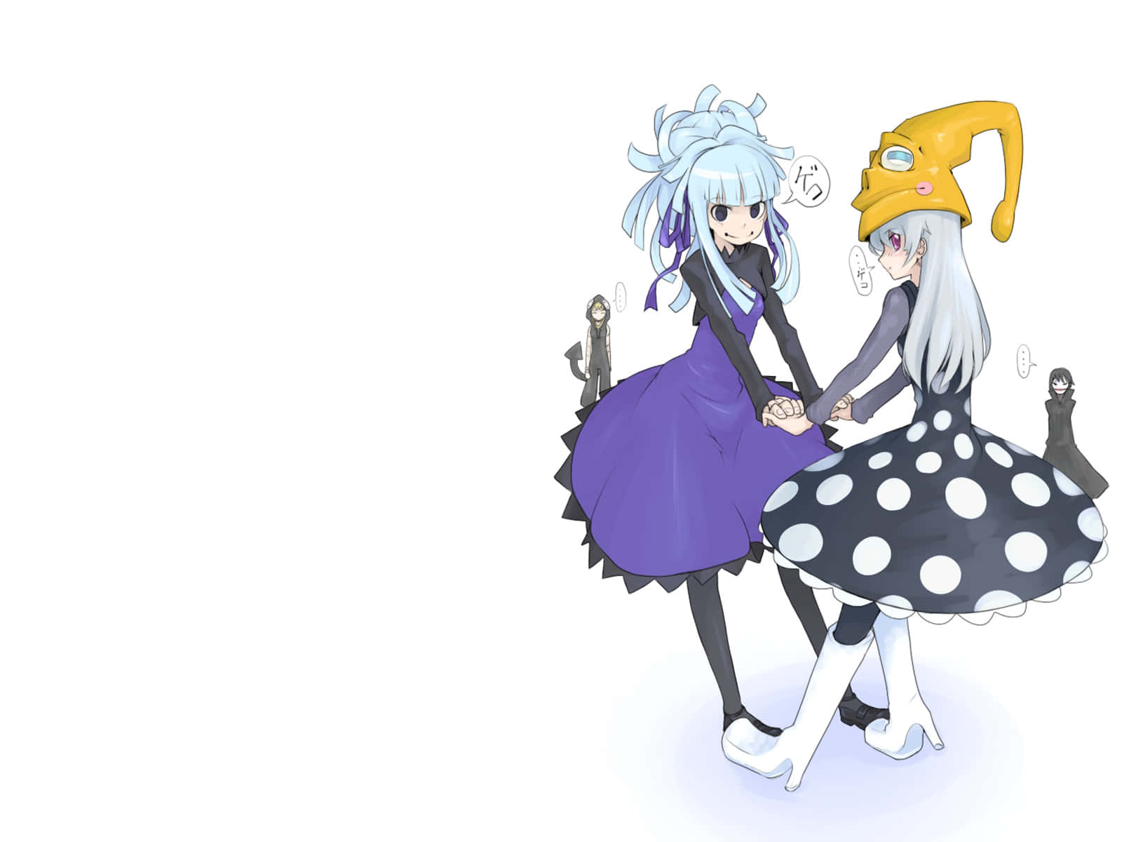 Soul Eater Eruka En Mizune Zusters Achtergrond