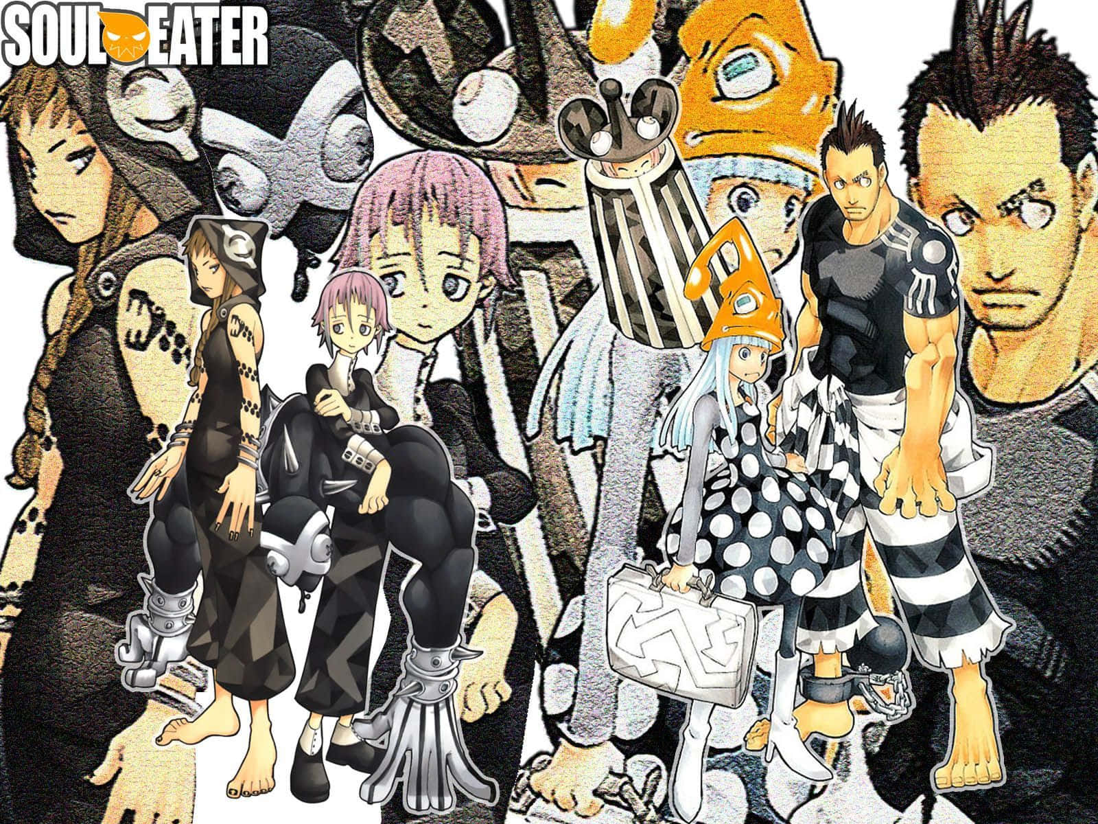 Følg eventyret om meisterne og deres våbenpartnere i Soul Eater manga-serien! Wallpaper
