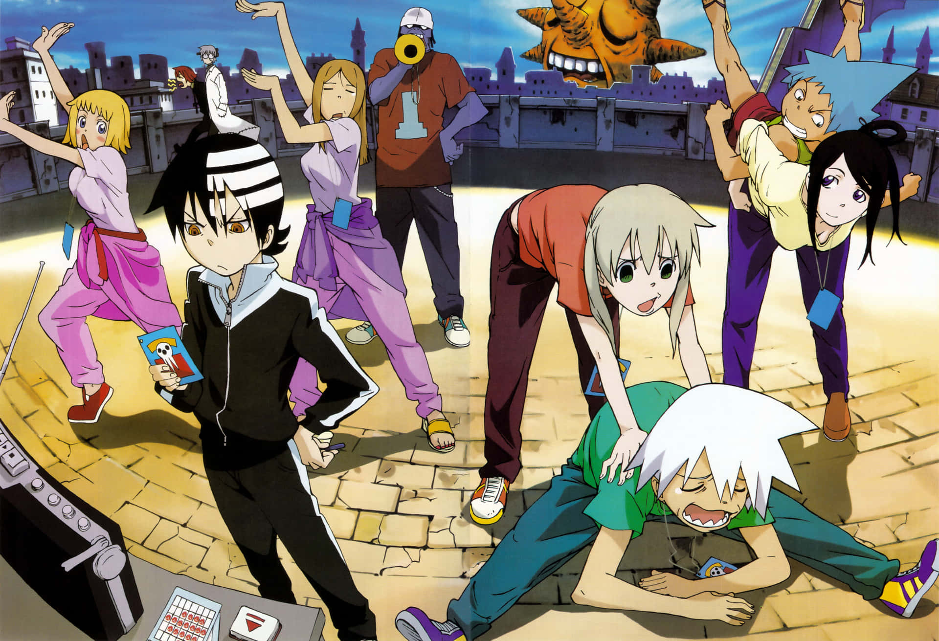 "Harnessing Soul Powers with an Aptitude for War - Soul Eater Manga" Wallpaper