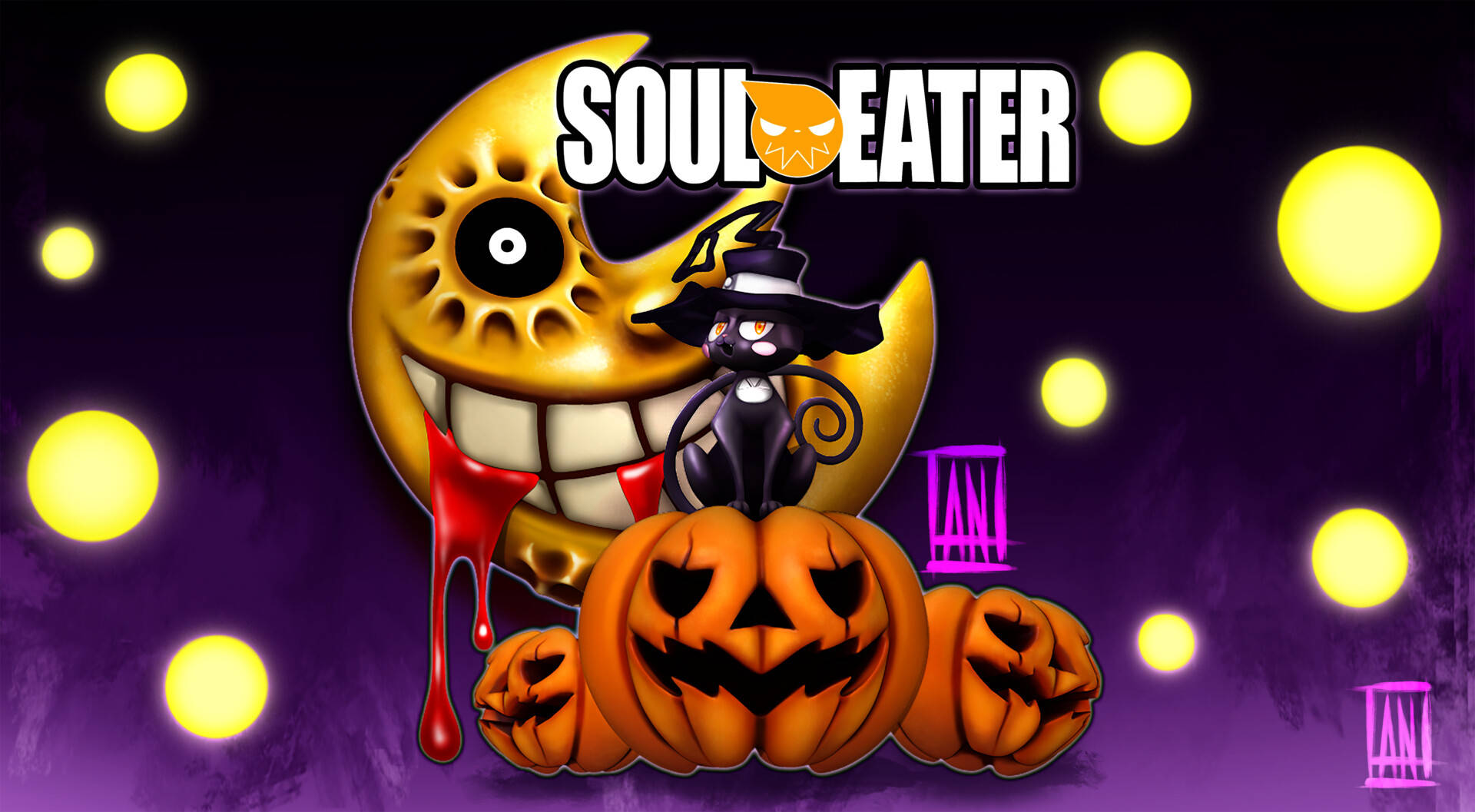 Souleater Mond Halloween Kunst Wallpaper