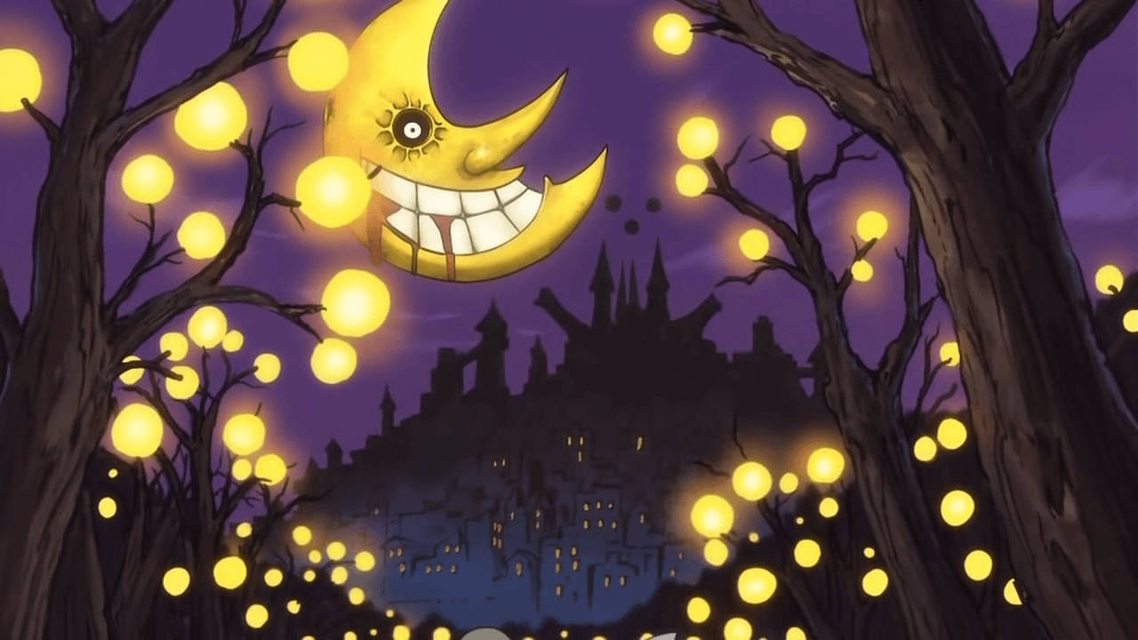 Souleater-månen Med Jack-o-lanterns Wallpaper