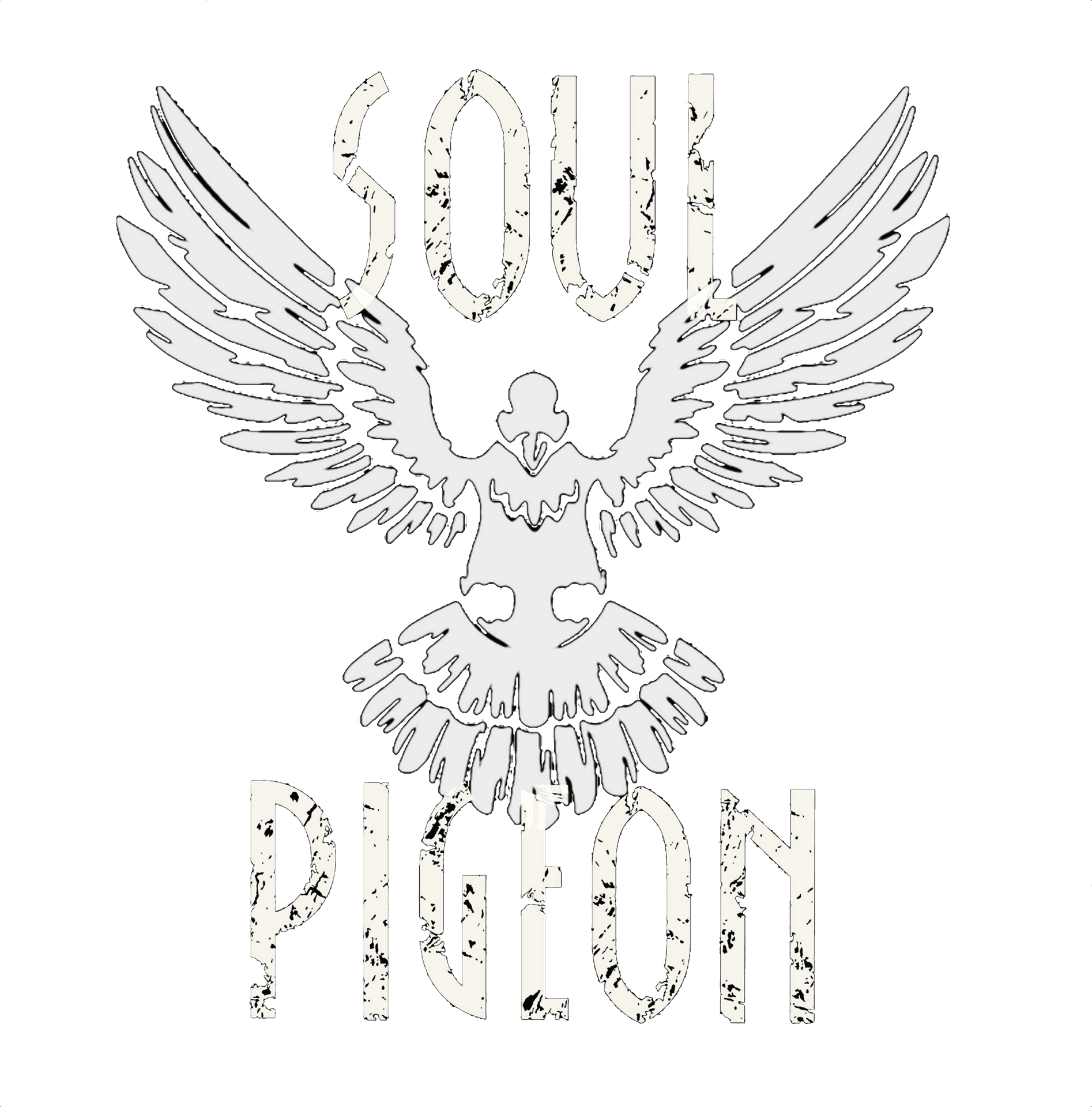 Soul Pigeon Spread Wings Graphic PNG