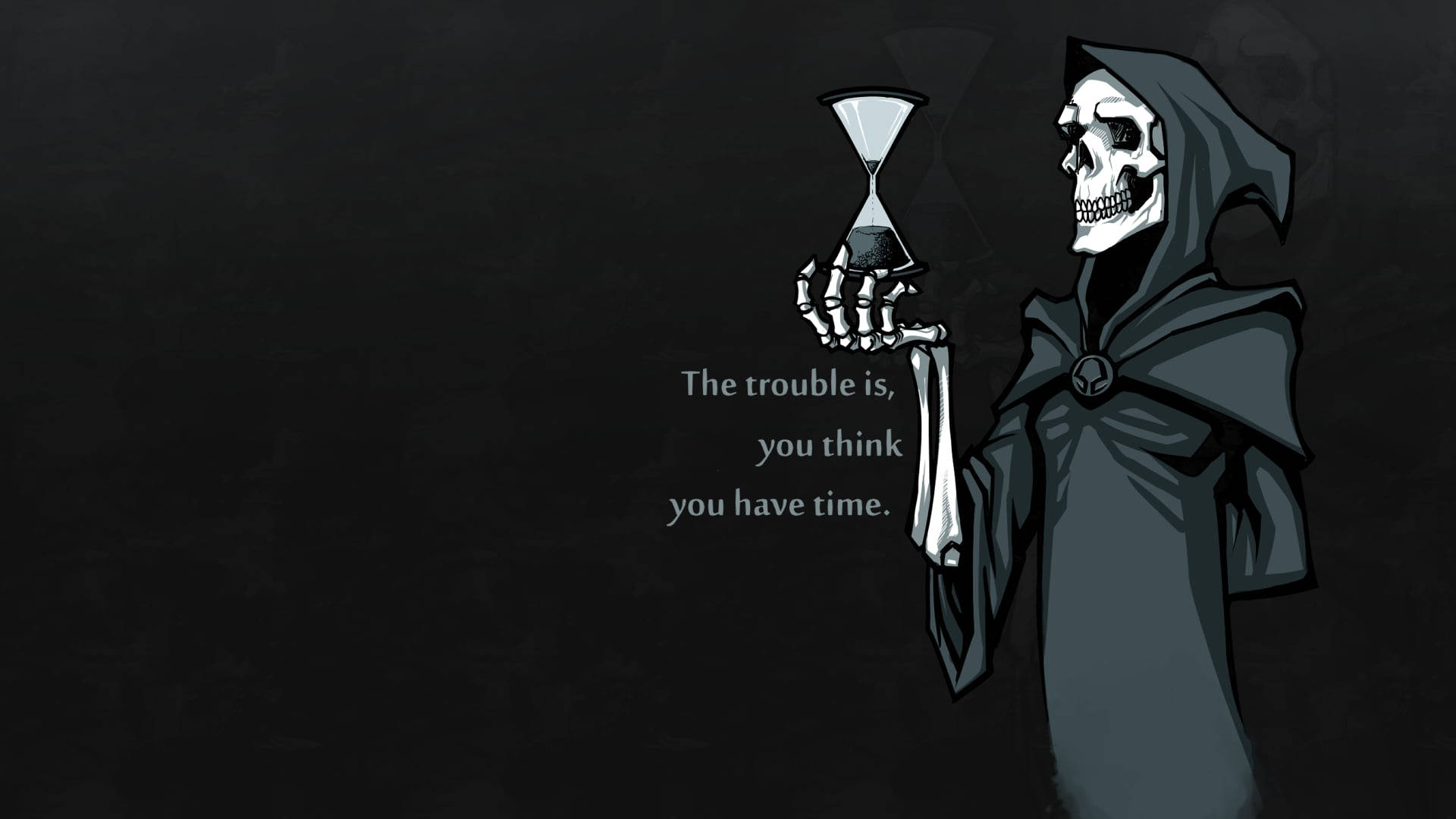 Soul Reaper Skeleton Desktop Wallpaper