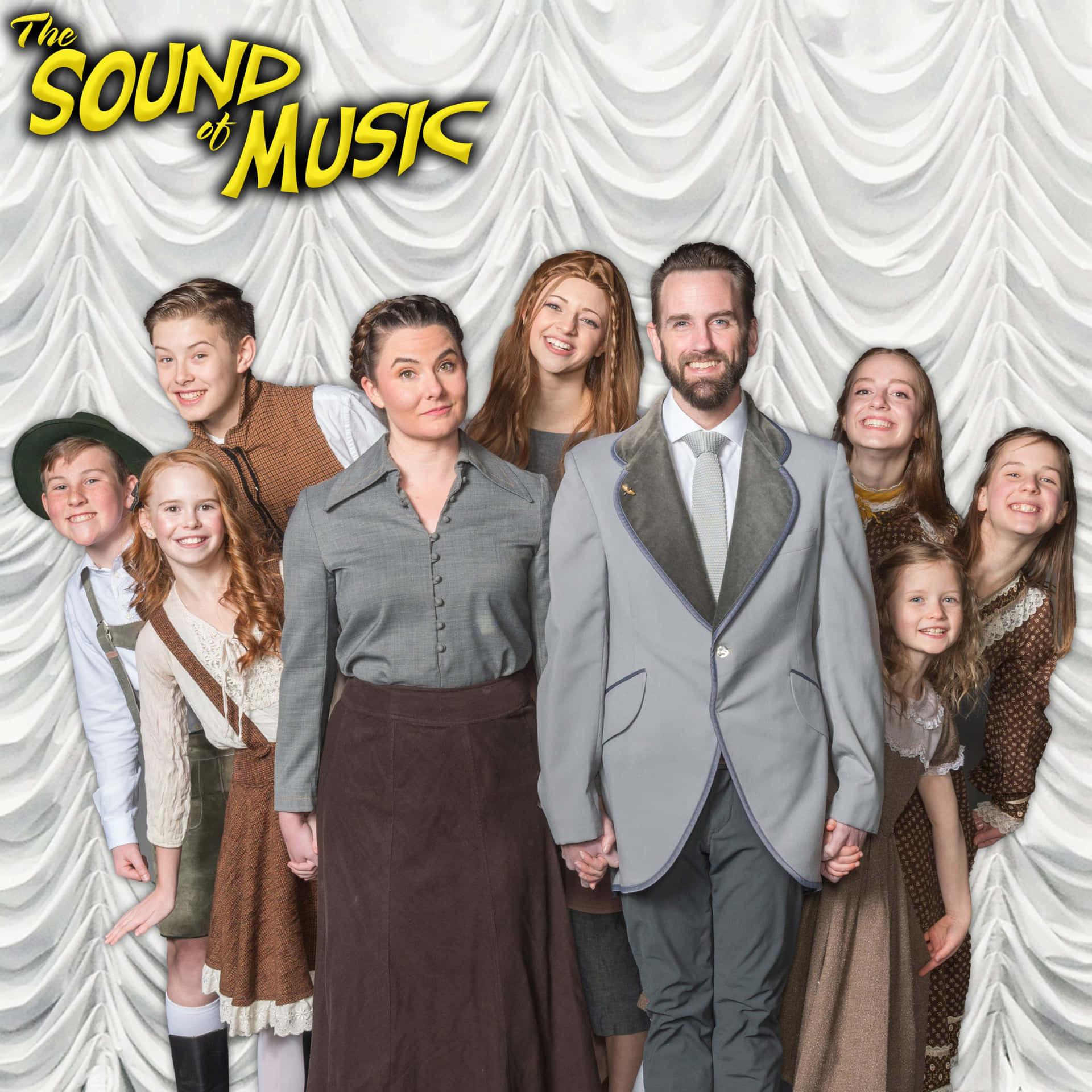 Sound Of Music_ Cast Portrait Wallpaper