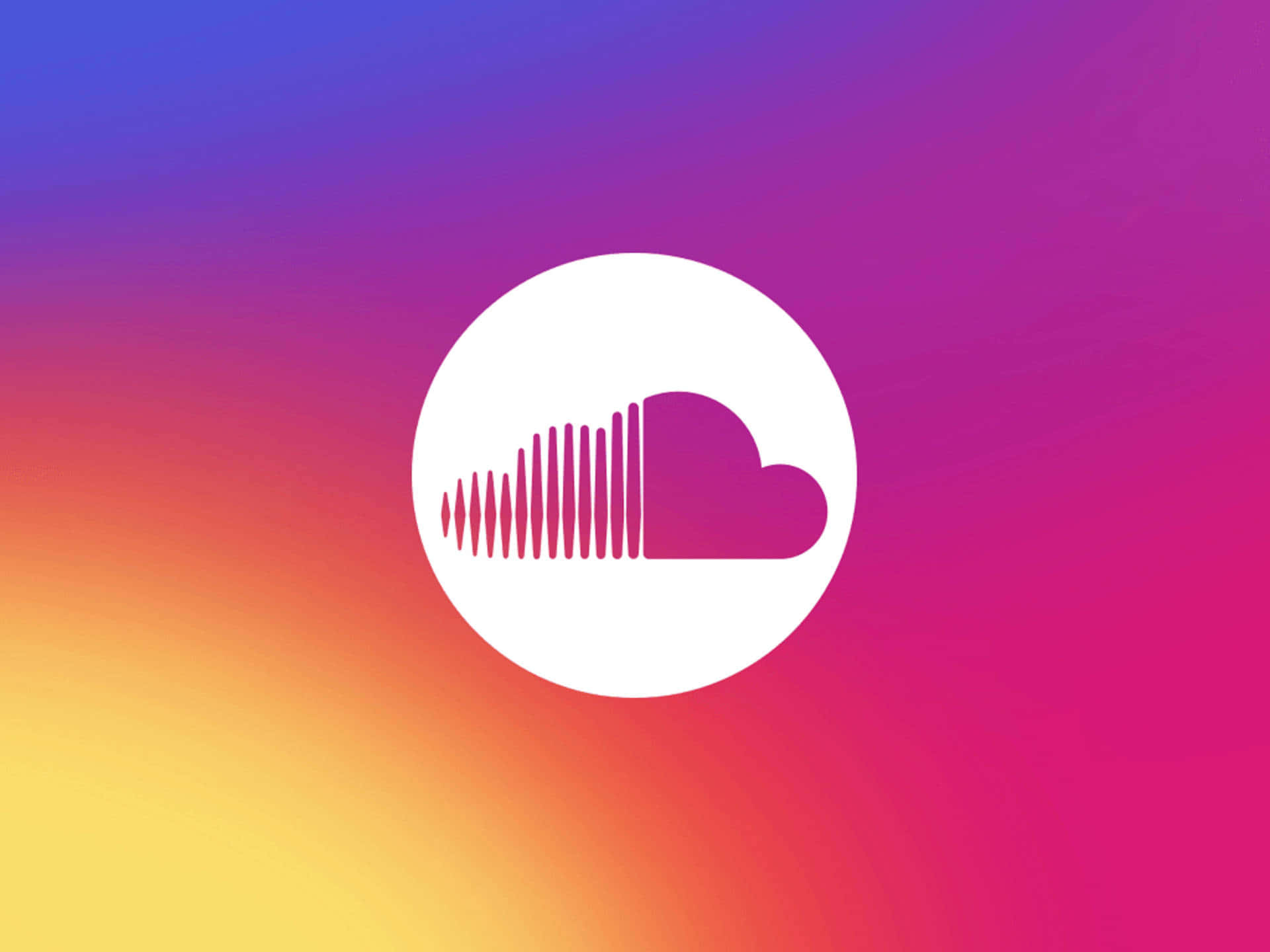 Ellogotipo De Soundcloud Sobre Un Fondo Colorido