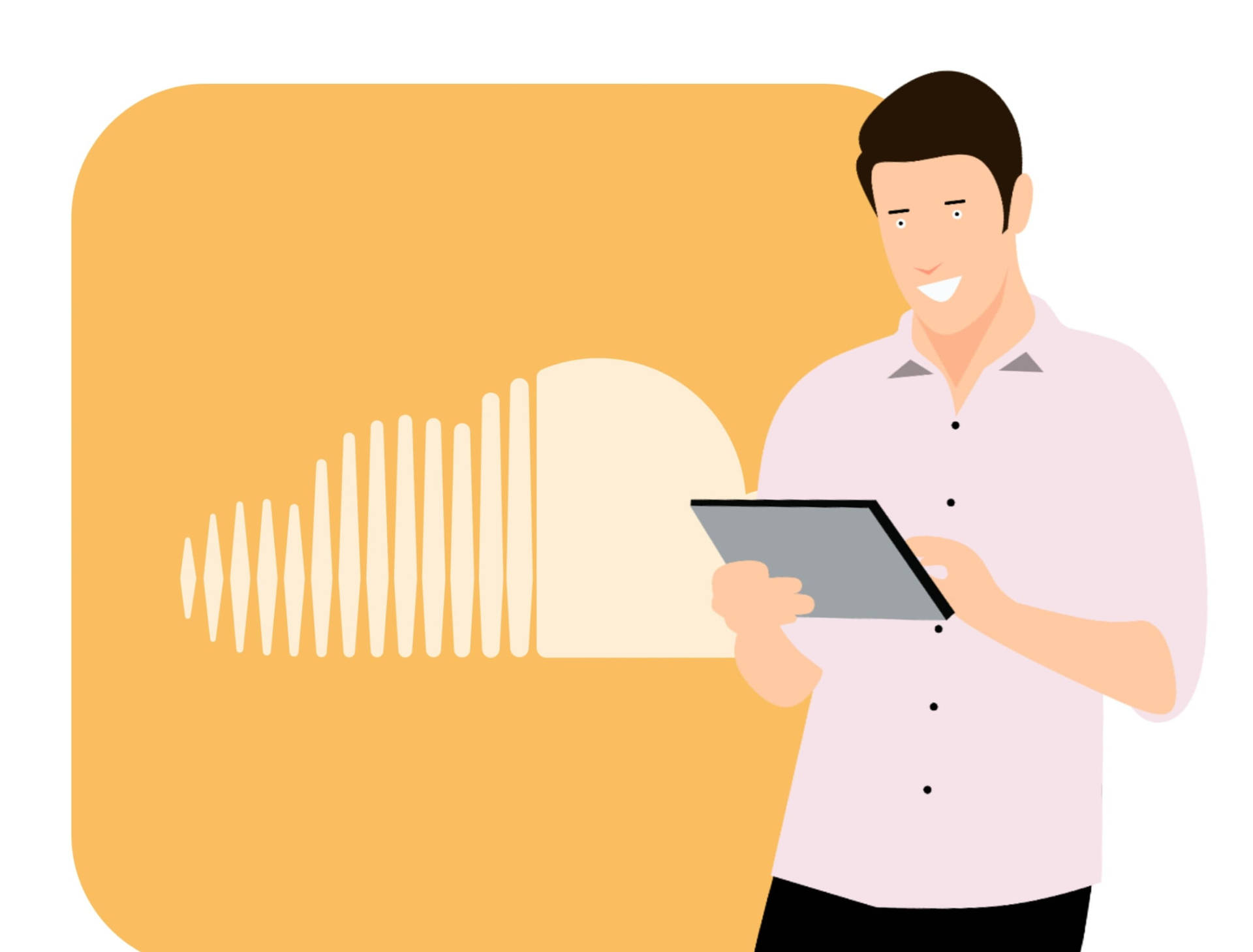 Soundcloud Marketing Man Background
