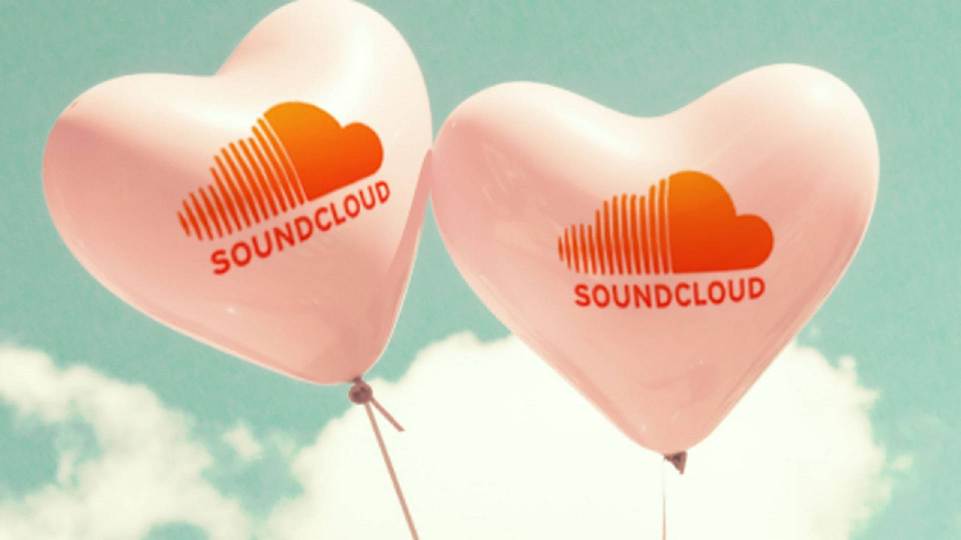 Soundcloud Music Balloons Background
