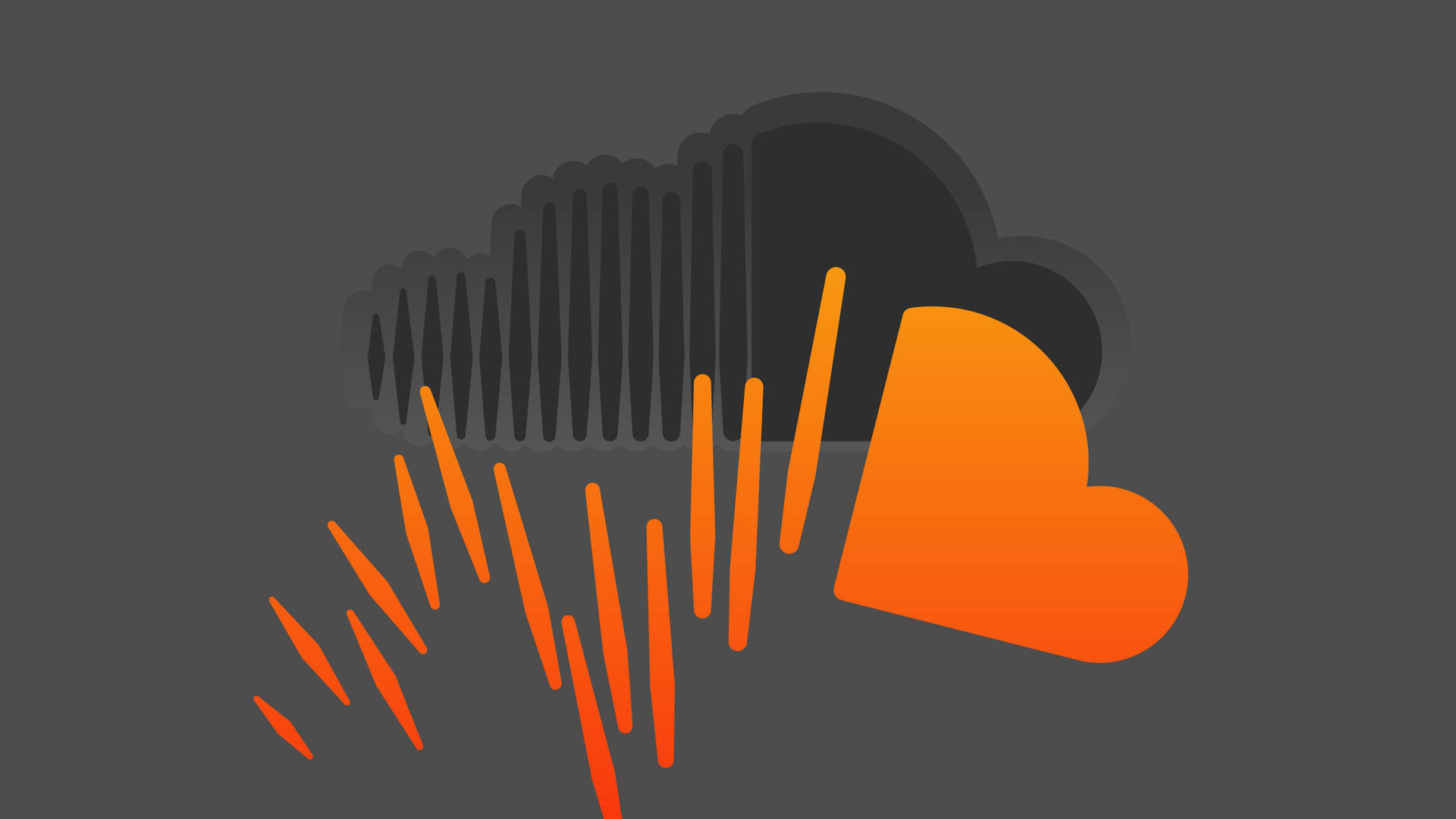 Soundcloud Music Streaming Art Background