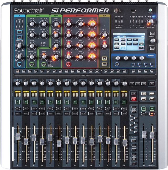 Soundcraft Si Performer Mixing Console PNG