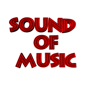 Soundof Music Red Text PNG