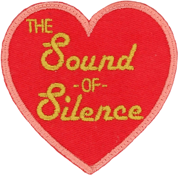 Soundof Silence Heart Patch PNG