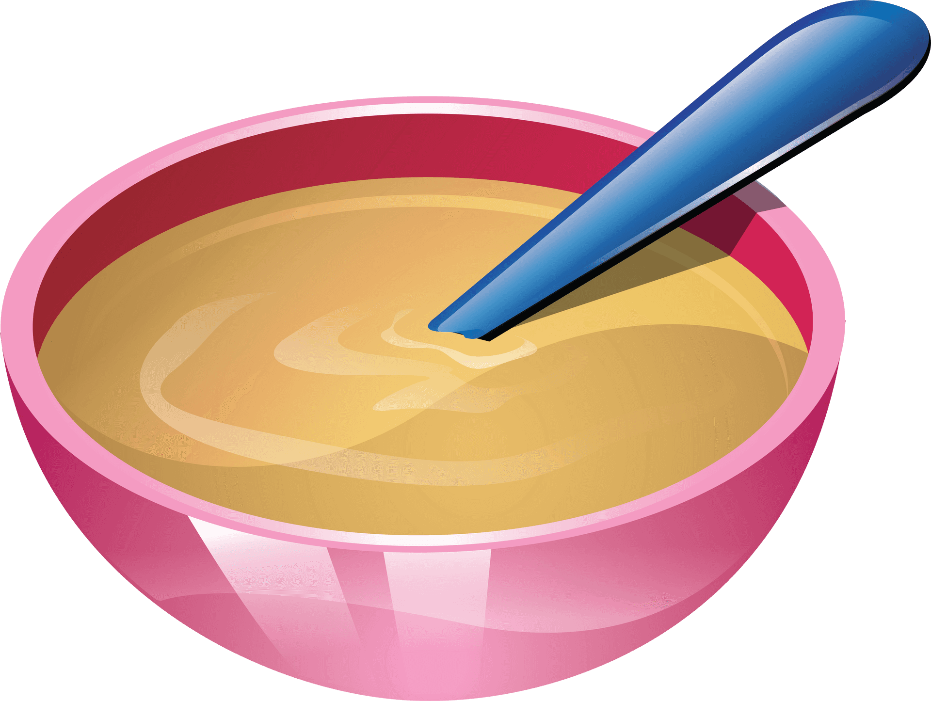 Soup Bowlwith Spoon Vector Illustration PNG