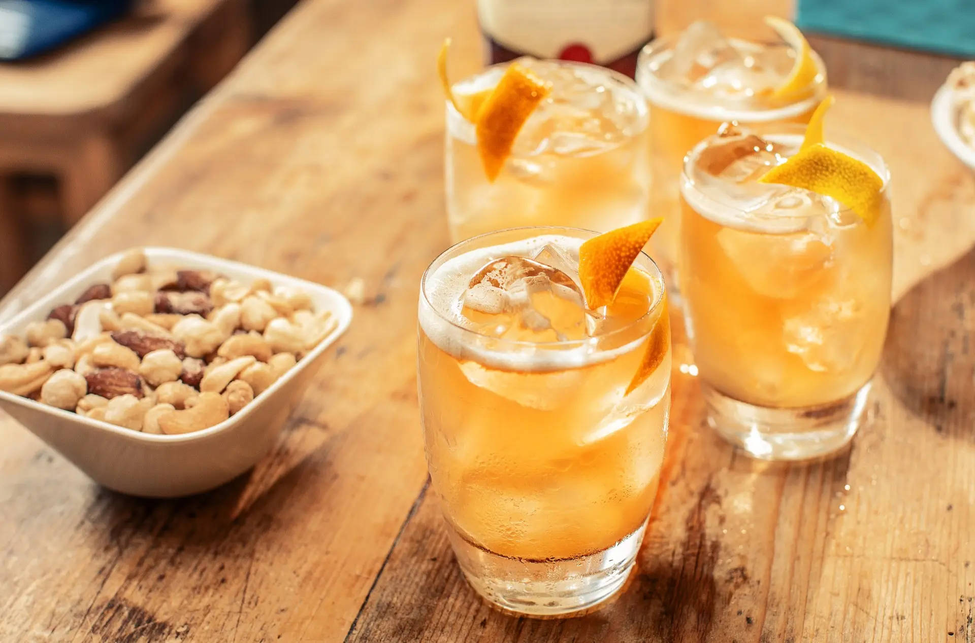 Sour Drinks With Nuts Wallpaper