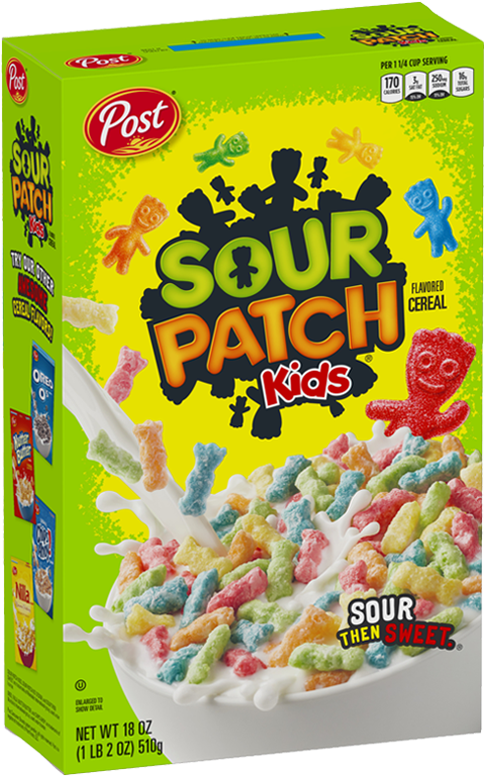 Sour Patch Kids Cereal Box PNG