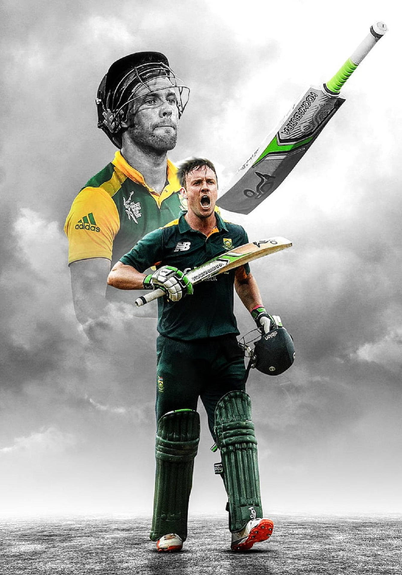 Sydafrika Cricket AB De Villiers tema: 