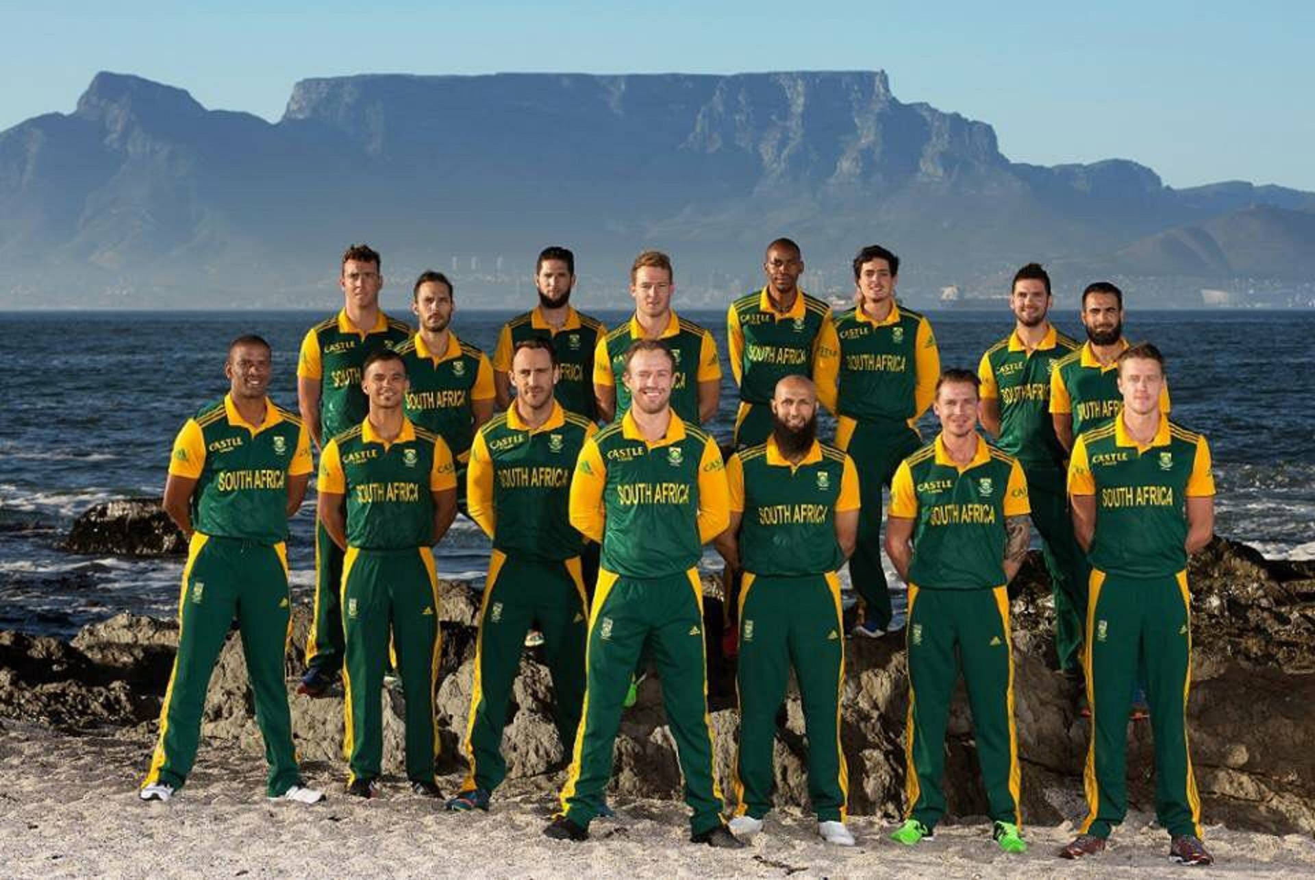 South Africa Cricket Squad In Mountain Wallpaper