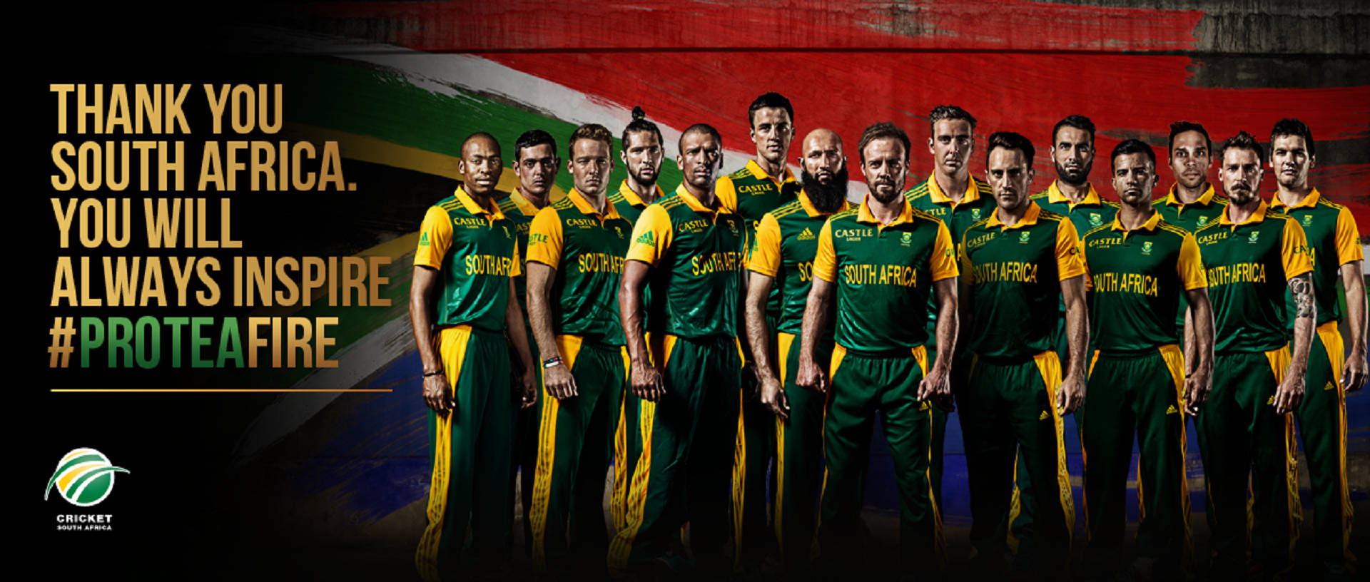 South Africa Cricket Team Poster Wallpaper