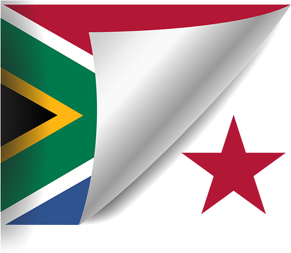 South African Flagand Panama Star PNG