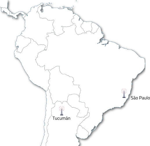 South America Mapwith Pinned Cities PNG