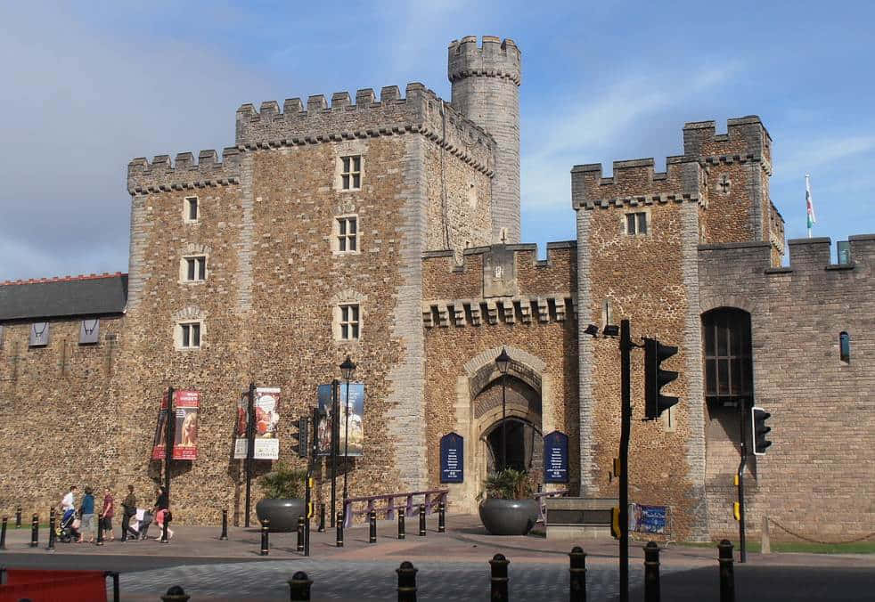 Portasud Del Castello Di Cardiff Sfondo