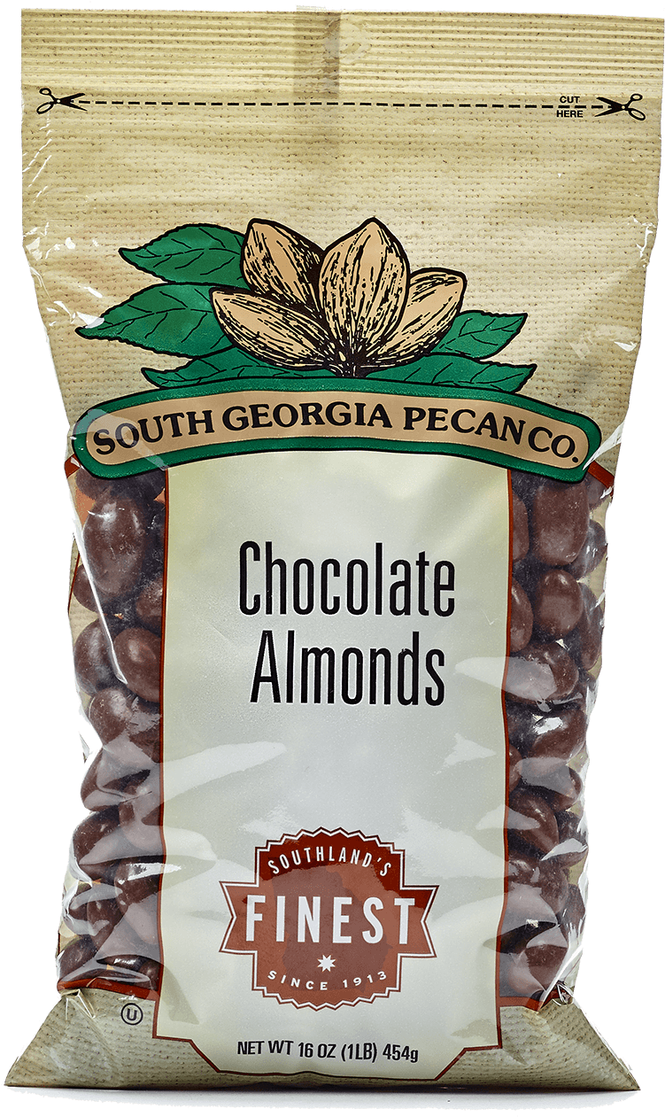 South Georgia Pecan Co Chocolate Almonds Package PNG