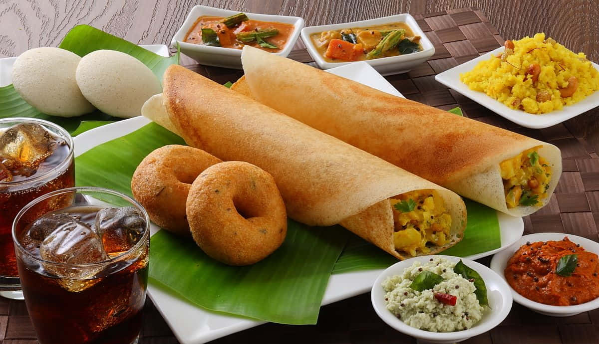 South Indian Dosa Feast Wallpaper