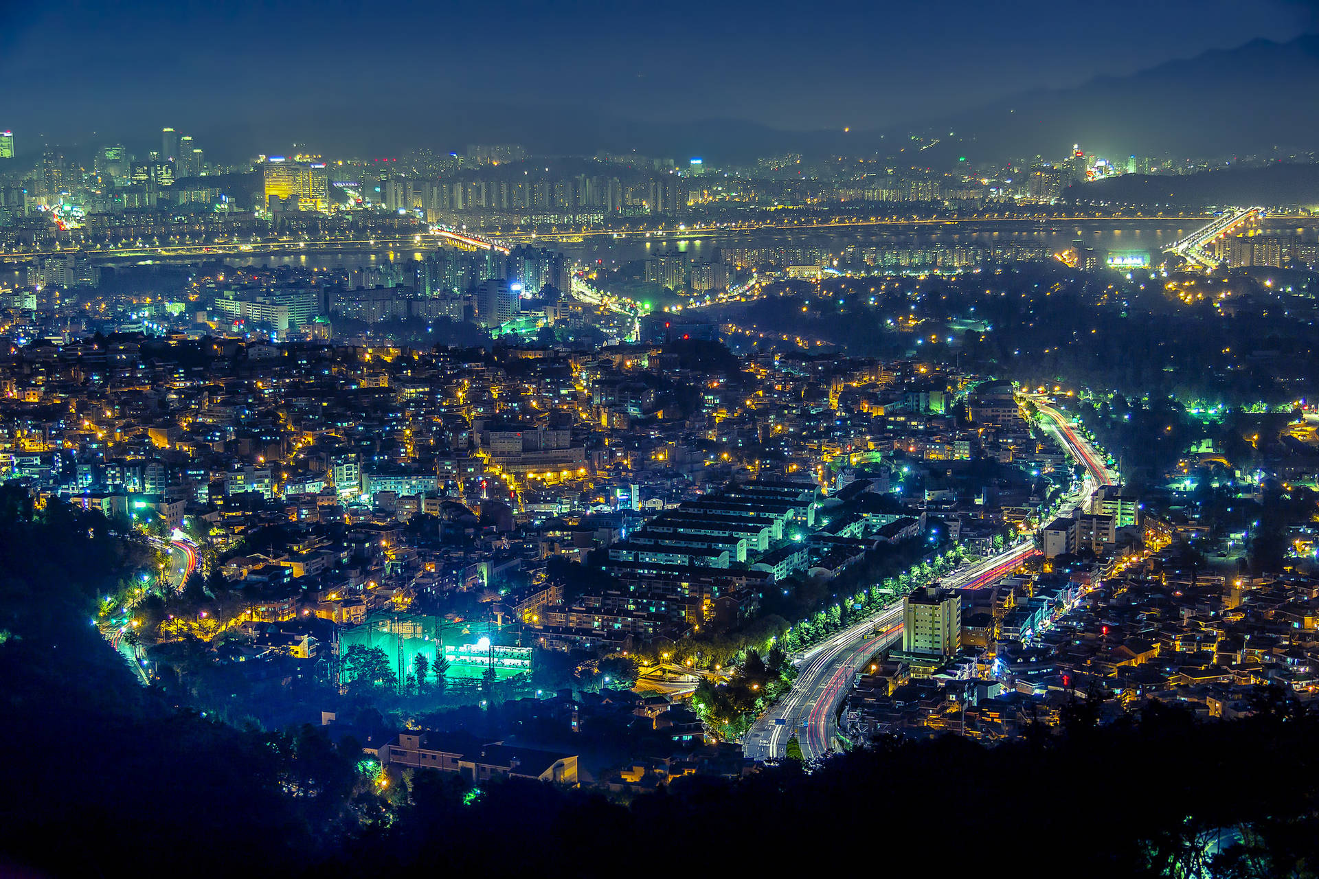 Corea Del Sud Torre Di Seoul Sfondo