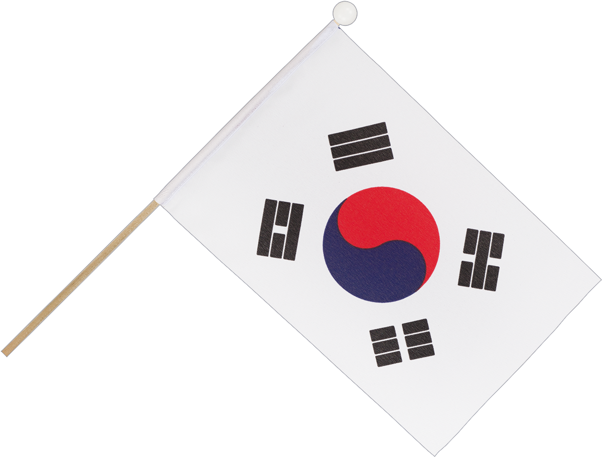 South Korean Flagon Pole PNG