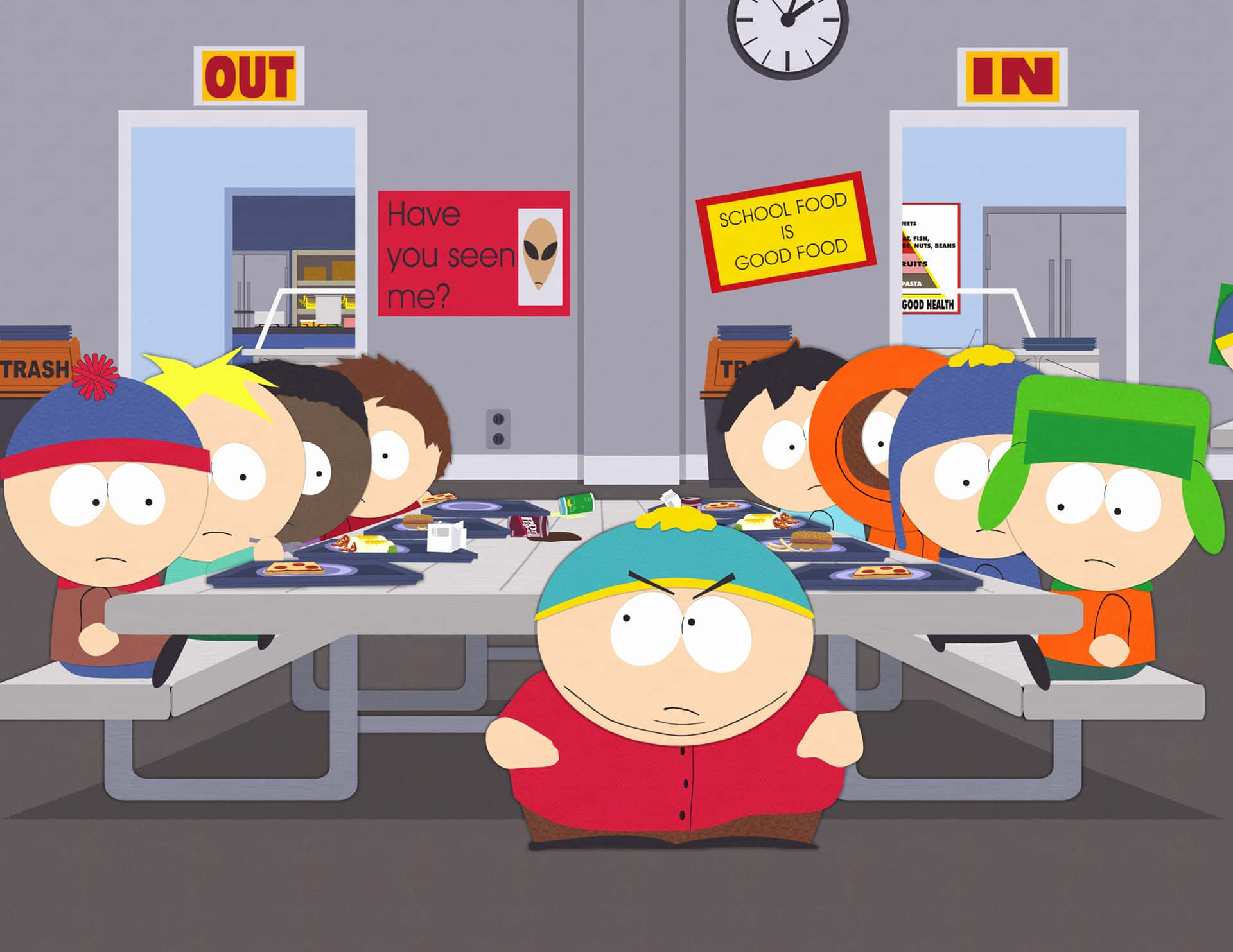 Cartmanoch Vännerna Njuter Av En Dag I South Park.