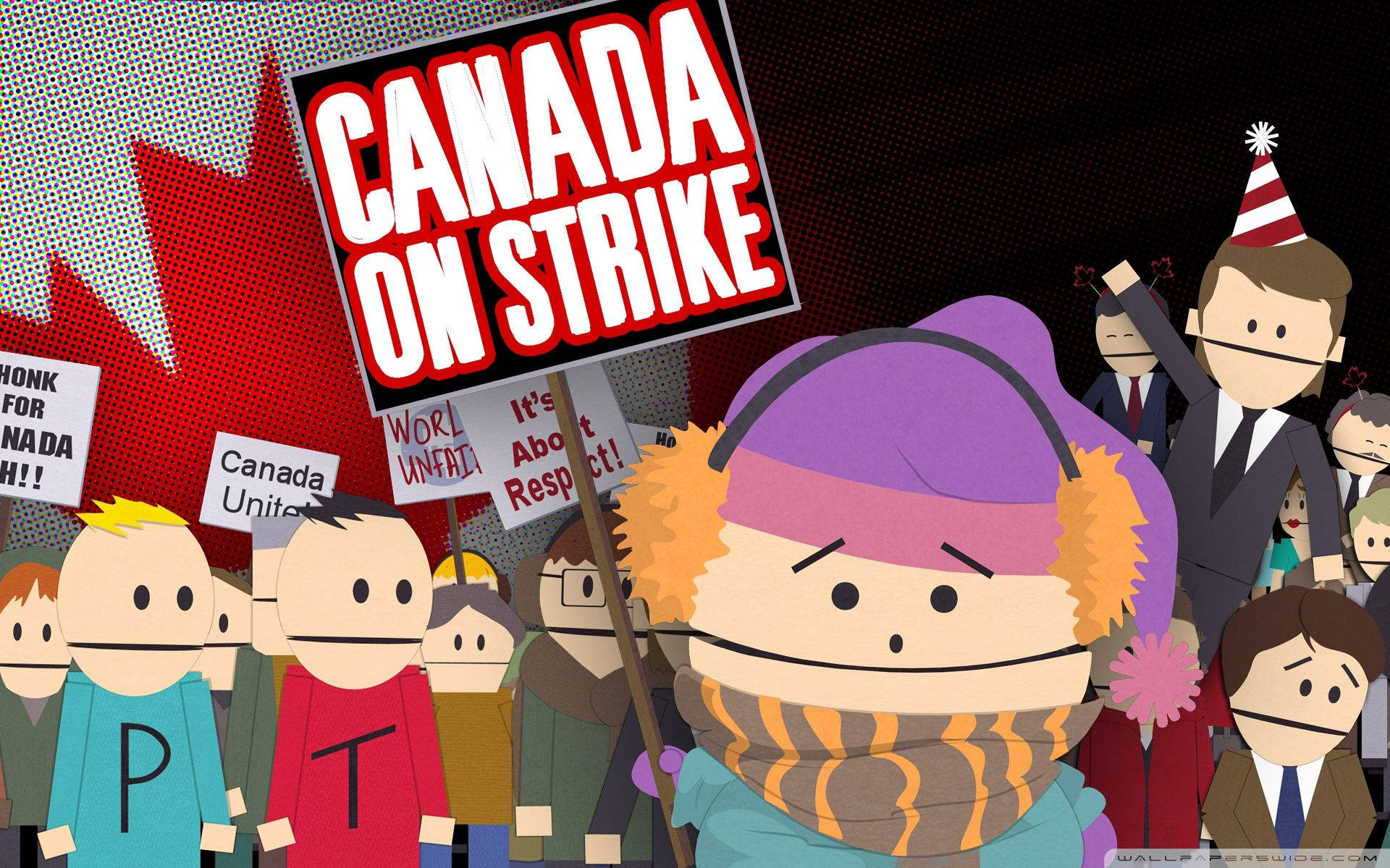 South Park Canada On Strike Background