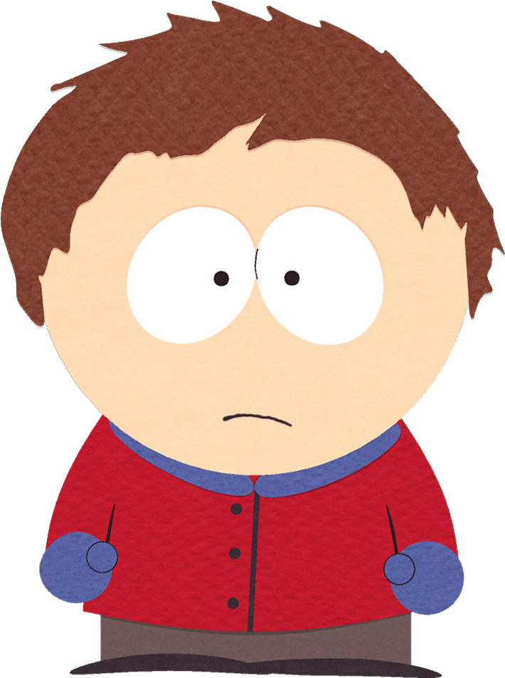 South Park Character Standing PNG